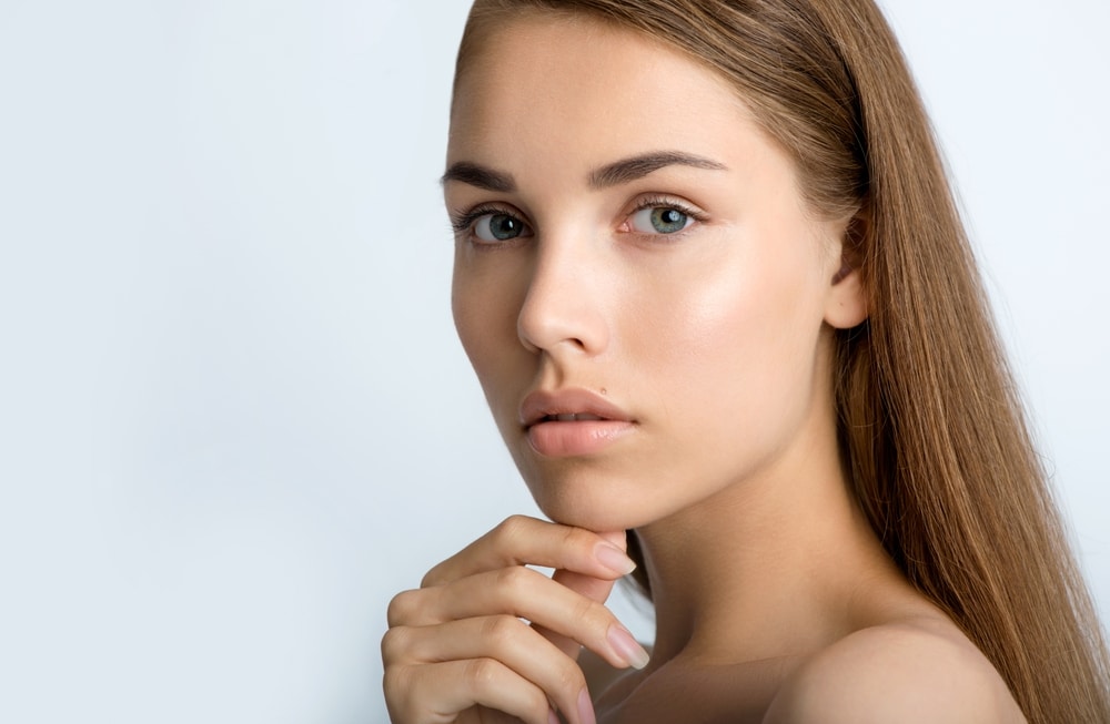 Beautiful,Young,Women,Face,With,Clean,Perfect,Fresh,Skin,Looks